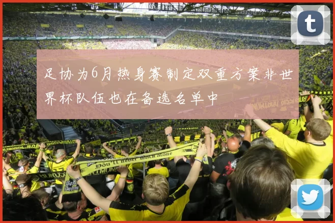 足协为6月热身赛制定双重方案非世界杯队伍也在备选名单中