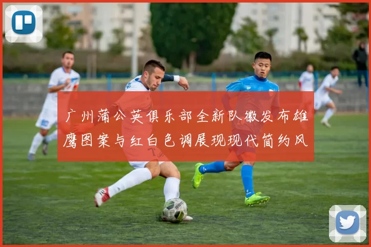 广州蒲公英俱乐部全新队徽发布雄鹰图案与红白色调展现现代简约风格